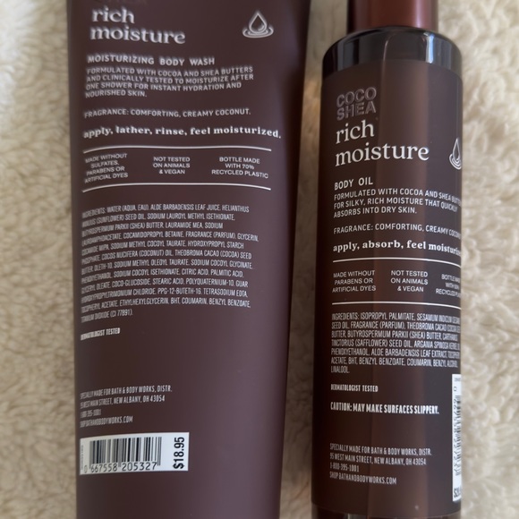 NWT BBW Coco & Shea Rich Moisture Duo bath and body works - Picture 2 of 2